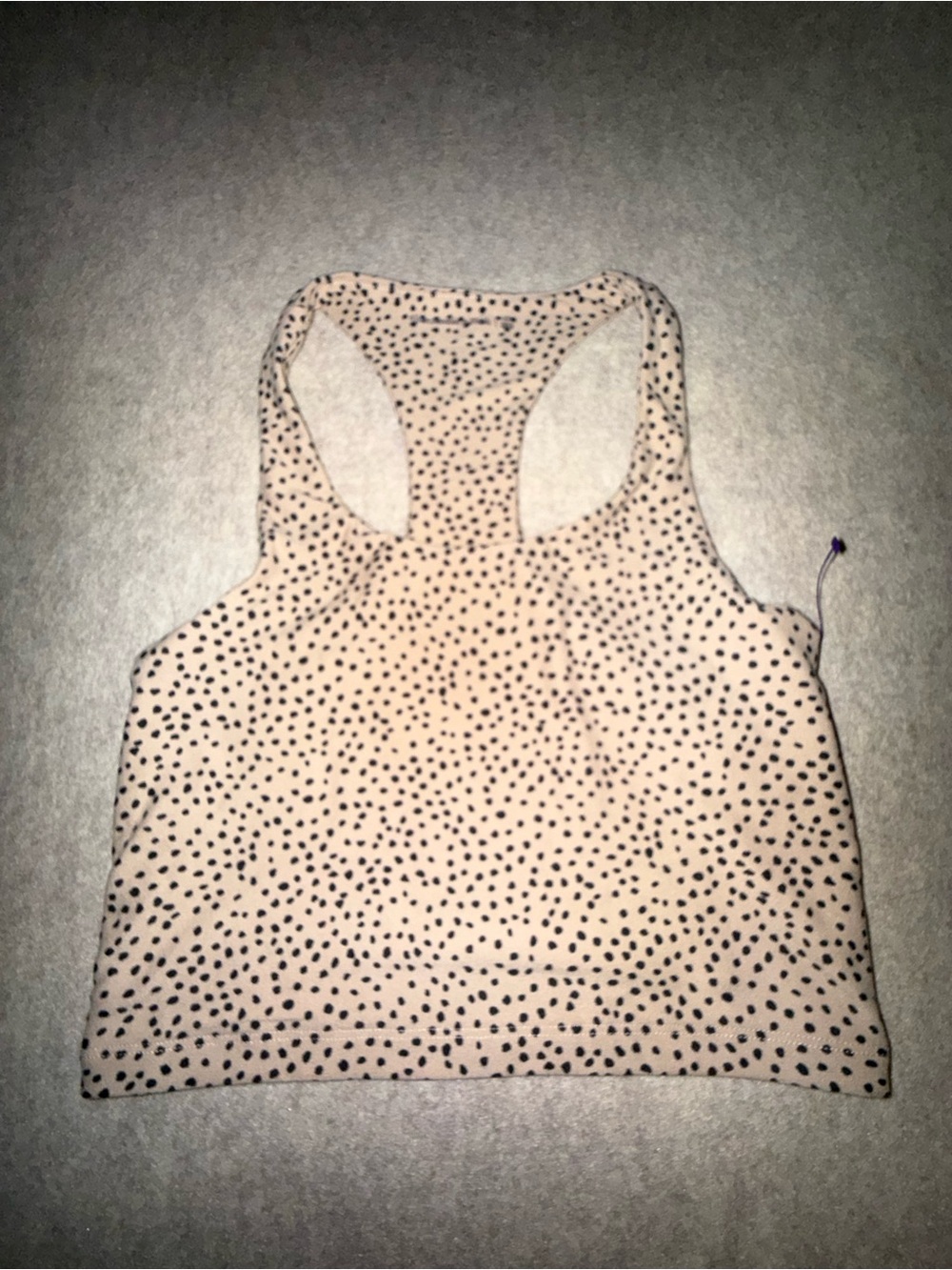 Abercrombie & Fitch Cream Tank Top with Black Dot Print - Picture 2 of 6
